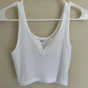 [sold] Aritzia TNA Waffle Notch Tank
